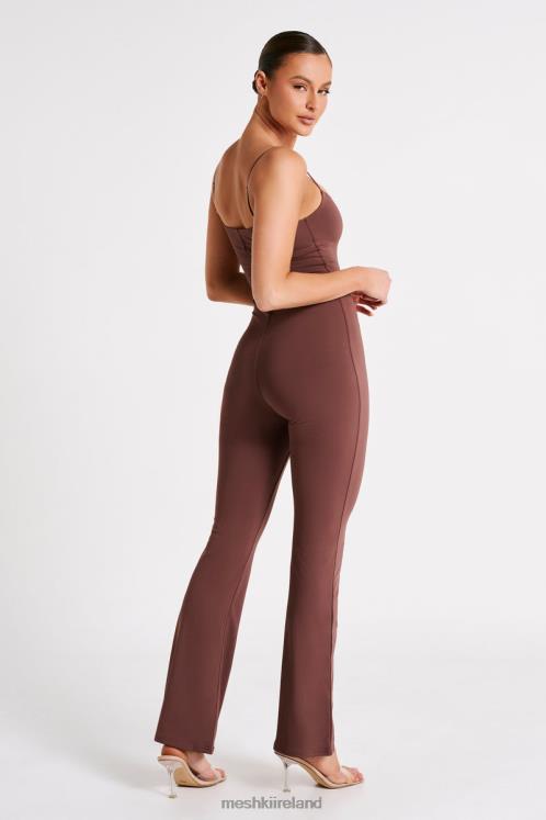 Meshki Adelaide Recycled Nylon Jumpsuit Clothing Mocha 6DX221250