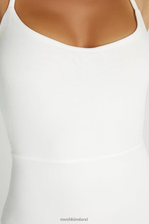 Meshki Brinley Slinky Jersey Jumpsuit Clothing White 6DX221405