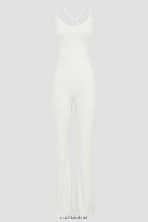 Meshki Brinley Slinky Jersey Jumpsuit Clothing White 6DX221405