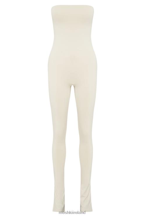 Meshki Peggy Strapless Jumpsuit Clothing Cream 6DX221660