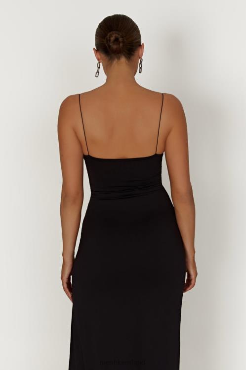 Meshki Addison Recycled Nylon Cupped Maxi Dress Clothing Black 6DX22387