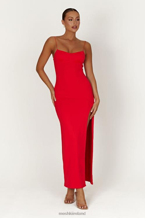 Meshki Addison Recycled Nylon Cupped Maxi Dress Clothing Red 6DX22410