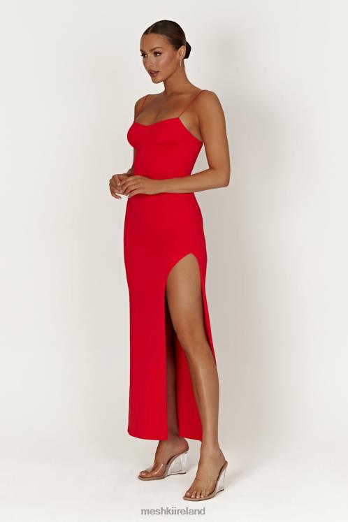 Meshki Addison Recycled Nylon Cupped Maxi Dress Clothing Red 6DX22410