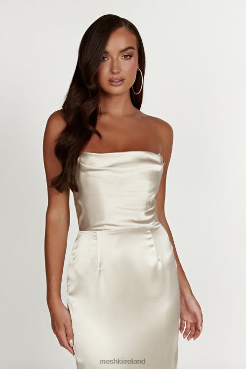 Meshki Alanis Strapless Maxi Dress Clothing Champagne 6DX22336
