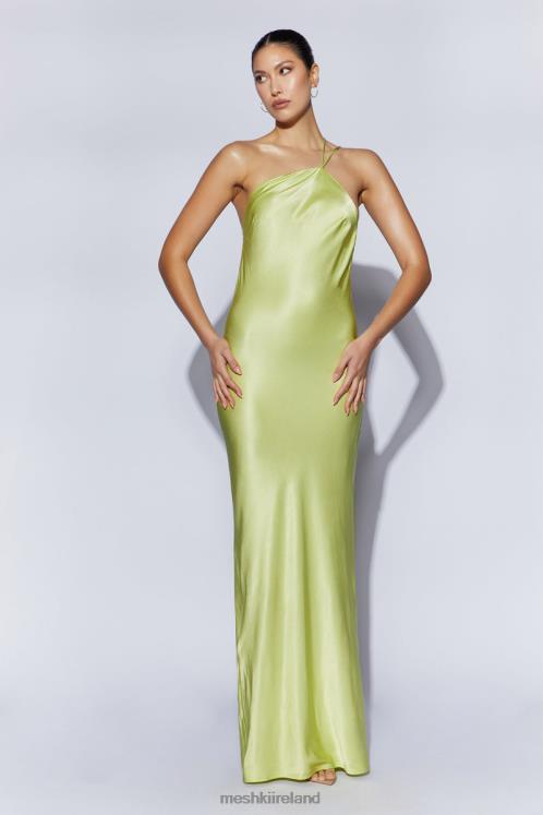 Meshki Alena One Shoulder Maxi Dress Clothing Pistachio Green 6DX22653