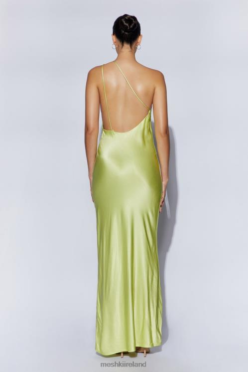 Meshki Alena One Shoulder Maxi Dress Clothing Pistachio Green 6DX22653