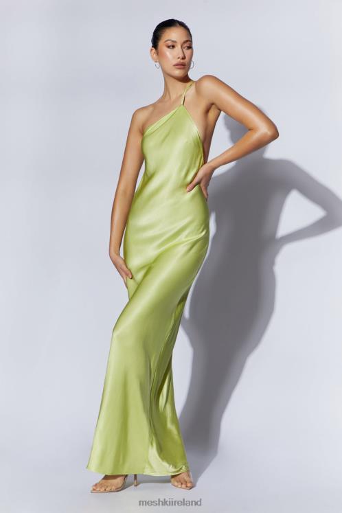 Meshki Alena One Shoulder Maxi Dress Clothing Pistachio Green 6DX22653