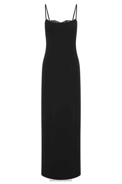 Meshki Amorette Lace Trim Maxi Dress Clothing Black 6DX22287
