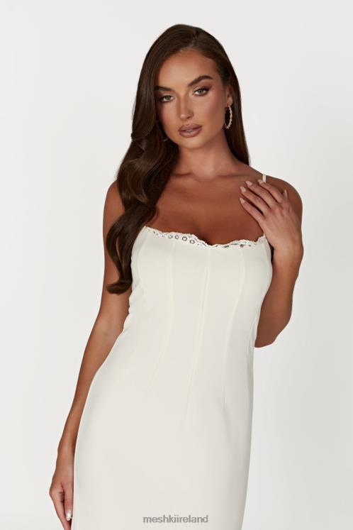 Meshki Amorette Lace Trim Maxi Dress Clothing Bone 6DX22279