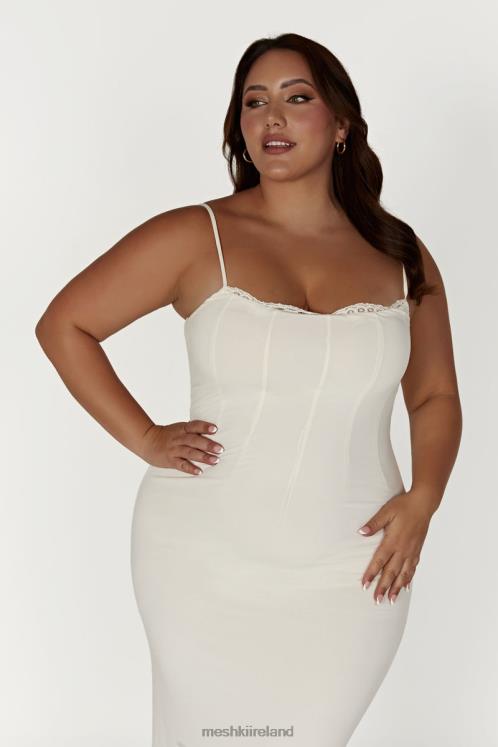 Meshki Amorette Lace Trim Maxi Dress Clothing Bone 6DX22279