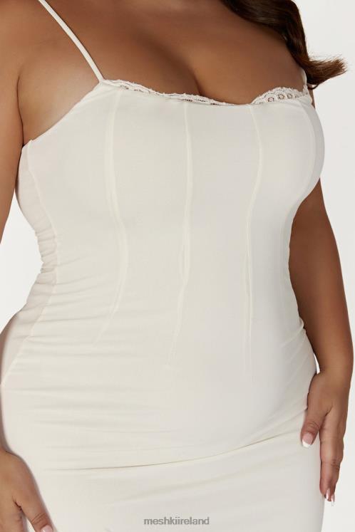 Meshki Amorette Lace Trim Maxi Dress Clothing Bone 6DX22279