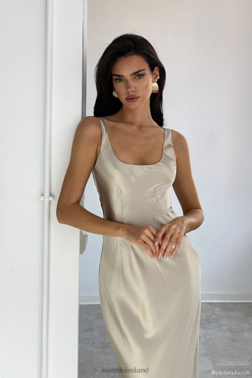 Meshki Arora Corset Maxi Dress Clothing Champagne 6DX22324