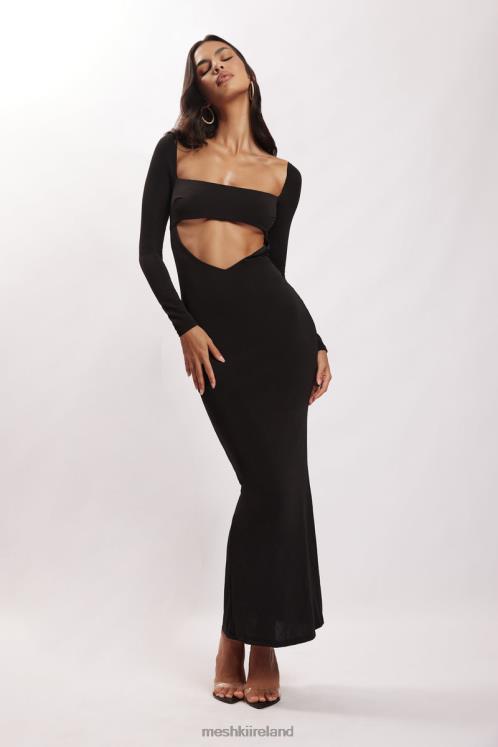 Meshki Ashleigh Cut Out Bandeau Maxi Dress Clothing Black 6DX22695