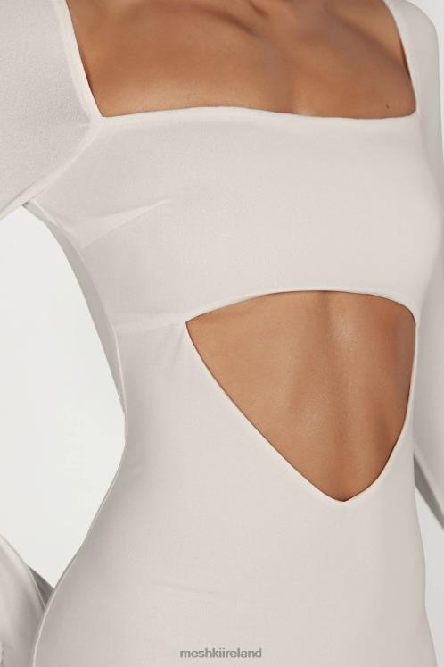 Meshki Ashleigh Cut Out Bandeau Maxi Dress Clothing Bone 6DX22549