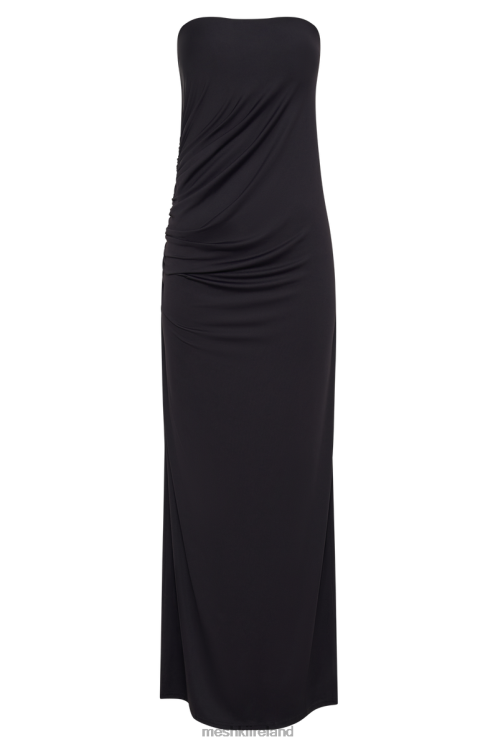 Meshki Astraea Recycled Nylon Drape Maxi Dress Clothing Black 6DX22304