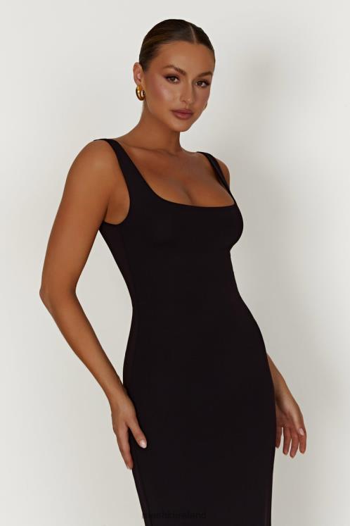 Meshki Aubree Fishtail Maxi Dress Clothing Black 6DX22453