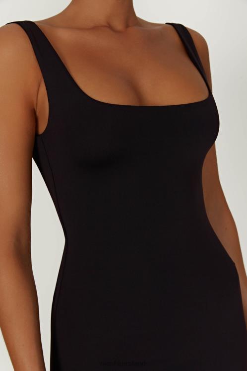 Meshki Aubree Fishtail Maxi Dress Clothing Black 6DX22453