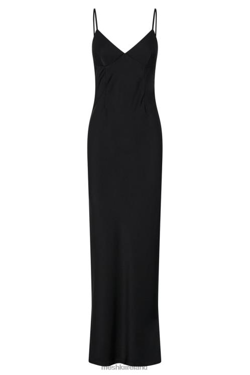 Meshki Baily Satin Maxi Dress Clothing Black 6DX22555
