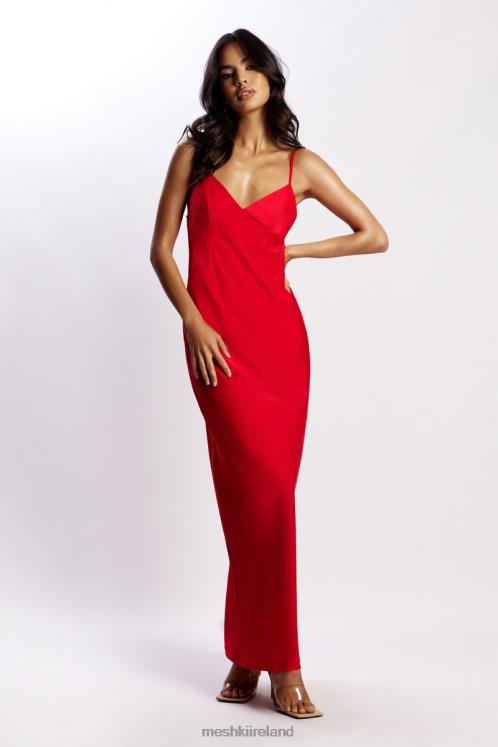 Meshki Baily Satin Maxi Dress Clothing Red 6DX22527