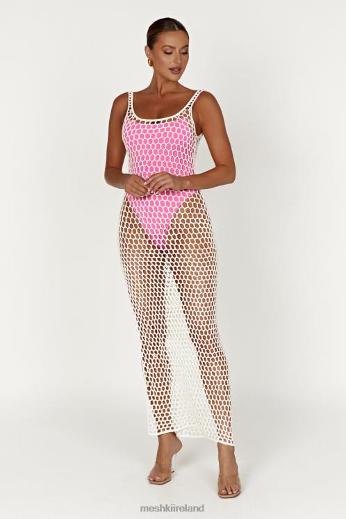 Meshki Bodhi Crochet Maxi Dress Clothing White 6DX22735