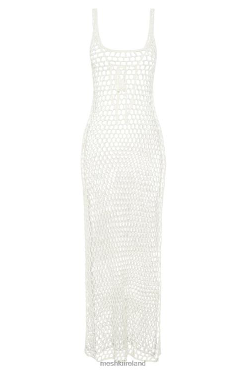 Meshki Bodhi Crochet Maxi Dress Clothing White 6DX22735