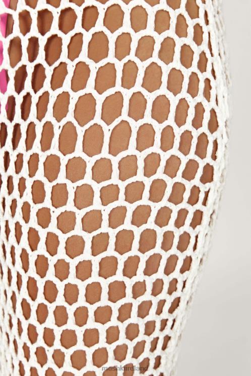 Meshki Bodhi Crochet Maxi Dress Clothing White 6DX22735