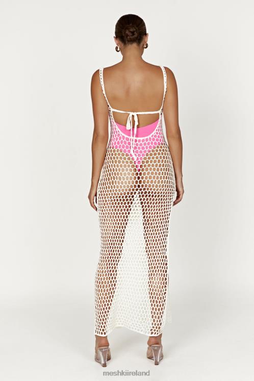 Meshki Bodhi Crochet Maxi Dress Clothing White 6DX22735