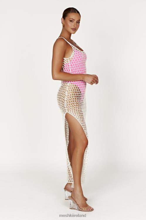 Meshki Bodhi Crochet Maxi Dress Clothing White 6DX22735