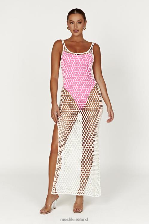 Meshki Bodhi Crochet Maxi Dress Clothing White 6DX22735