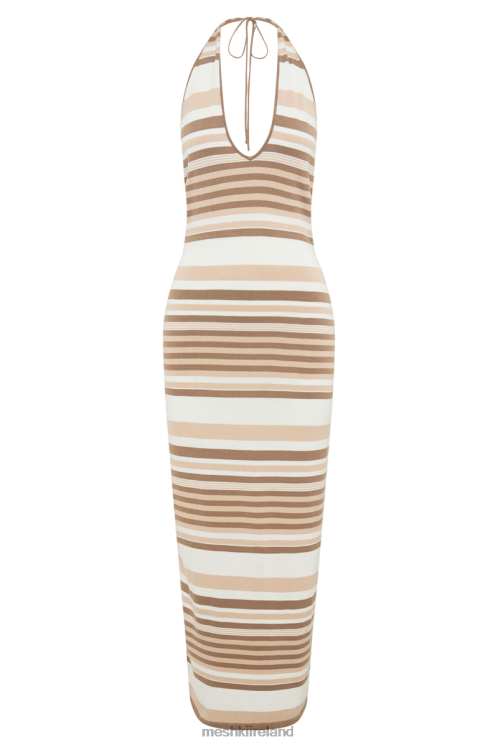 Meshki Brienne Stripe Maxi Dress Clothing Cream 6DX22460
