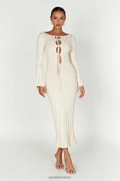 Meshki Brinley Long Sleeve Knit Maxi Dress Clothing Ivory 6DX22261