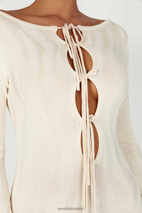 Meshki Brinley Long Sleeve Knit Maxi Dress Clothing Ivory 6DX22261