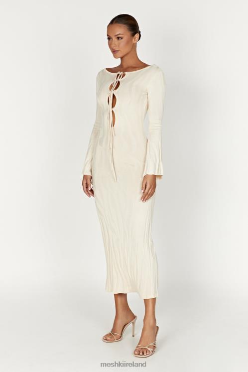Meshki Brinley Long Sleeve Knit Maxi Dress Clothing Ivory 6DX22261