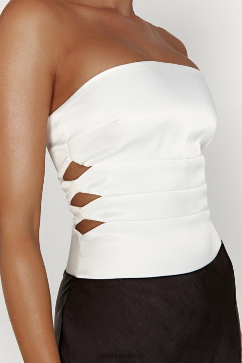 Meshki Brooklyn Two Tone Strapless Maxi Dress Clothing Black 6DX22458