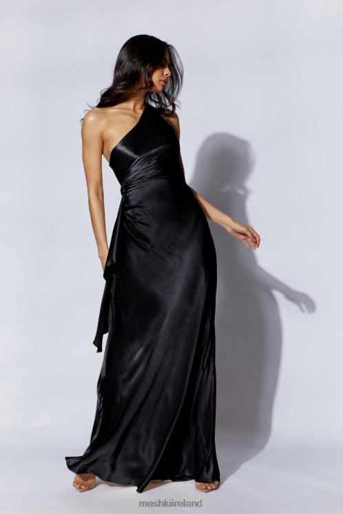 Meshki Calliope One Shoulder Maxi Dress Clothing Black 6DX22353