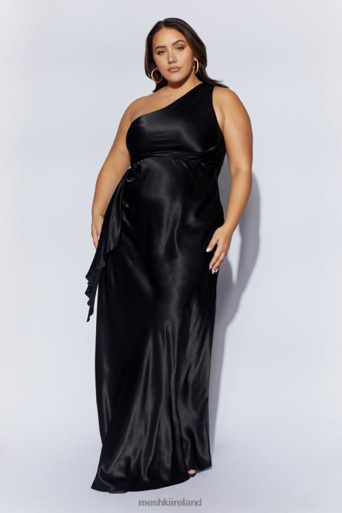 Meshki Calliope One Shoulder Maxi Dress Clothing Black 6DX22353