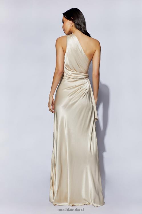 Meshki Calliope One Shoulder Maxi Dress Clothing Champagne 6DX22206