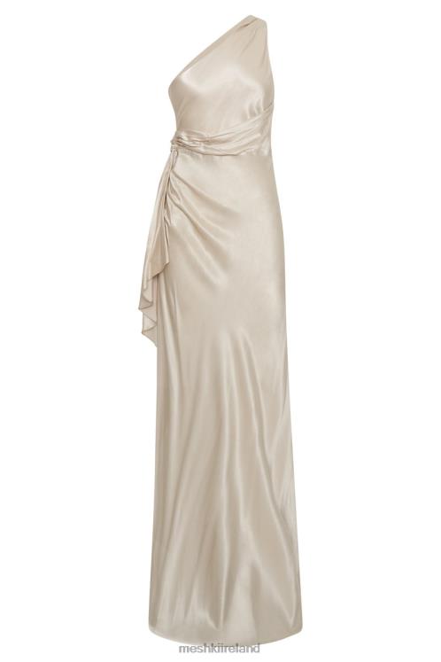 Meshki Calliope One Shoulder Maxi Dress Clothing Champagne 6DX22206