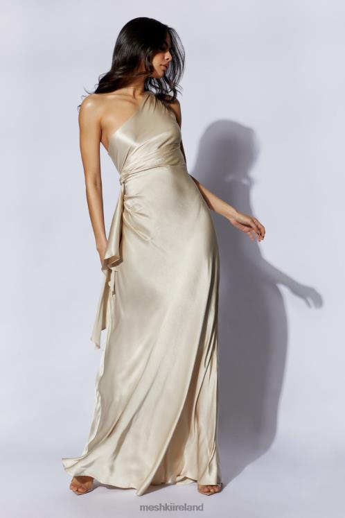 Meshki Calliope One Shoulder Maxi Dress Clothing Champagne 6DX22206