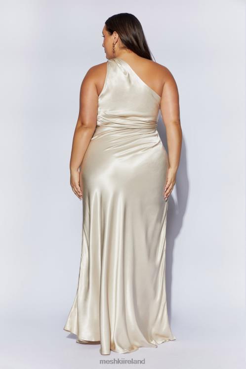 Meshki Calliope One Shoulder Maxi Dress Clothing Champagne 6DX22206