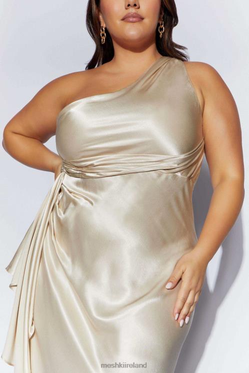 Meshki Calliope One Shoulder Maxi Dress Clothing Champagne 6DX22206