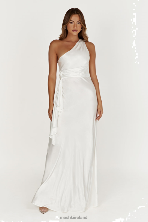 Meshki Calliope One Shoulder Maxi Dress Clothing White 6DX22419