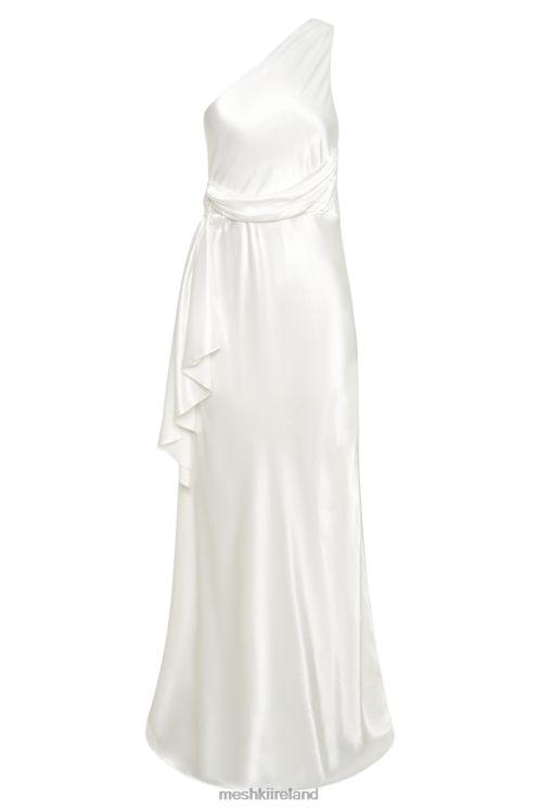 Meshki Calliope One Shoulder Maxi Dress Clothing White 6DX22419