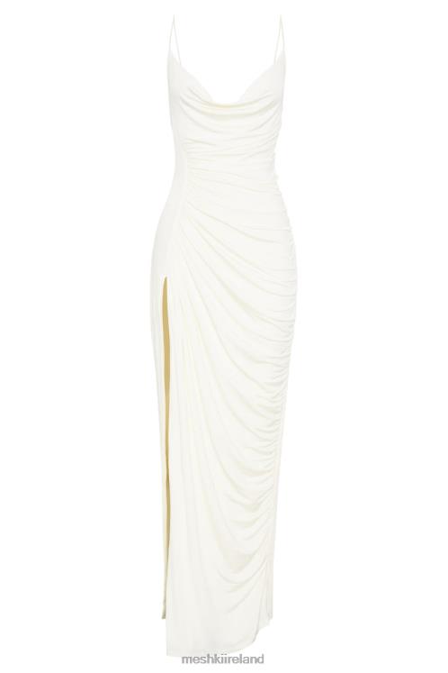 Meshki Candice Ruched Maxi Dress Clothing Bone 6DX22374