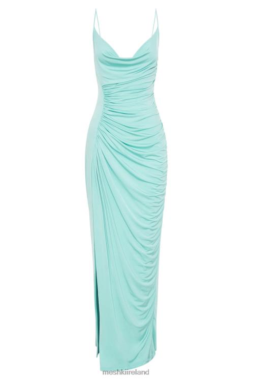 Meshki Candice Ruched Maxi Dress Clothing Mint 6DX22398