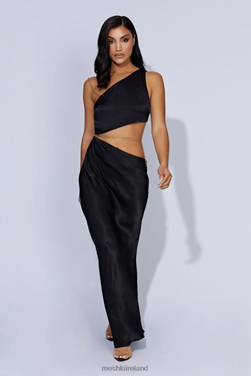Meshki Clementine Chain Maxi Dress Clothing Black 6DX22676