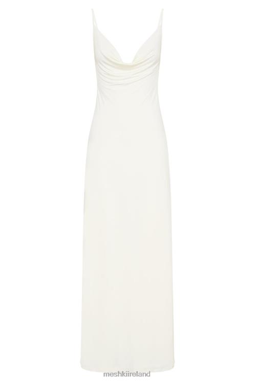 Meshki Darcy Cowl Maxi Dress With Low Back Clothing Bone 6DX22576