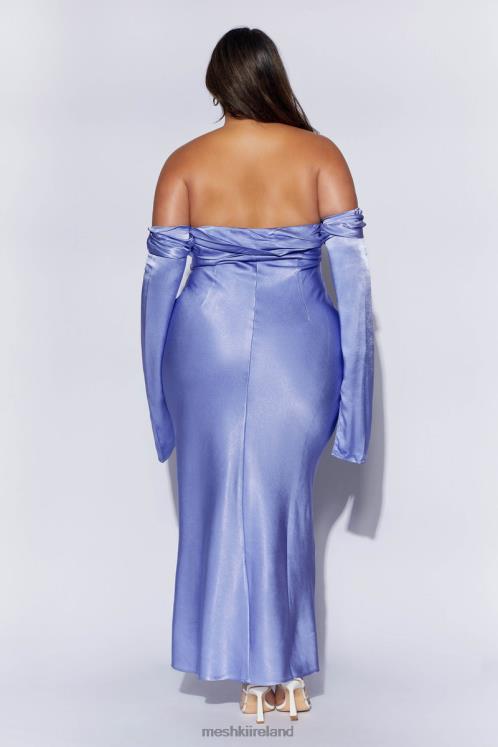 Meshki Giselle Off Shoulder Cowl Neck Maxi Dress Clothing Lavender 6DX22357