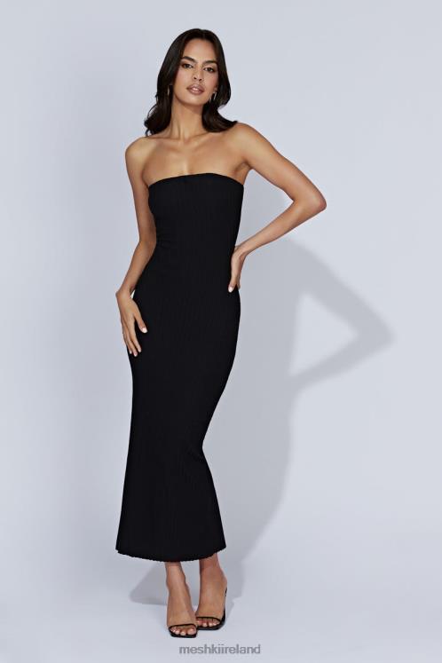 Meshki Imani Strapless Knit Maxi Dress Clothing Black 6DX22645