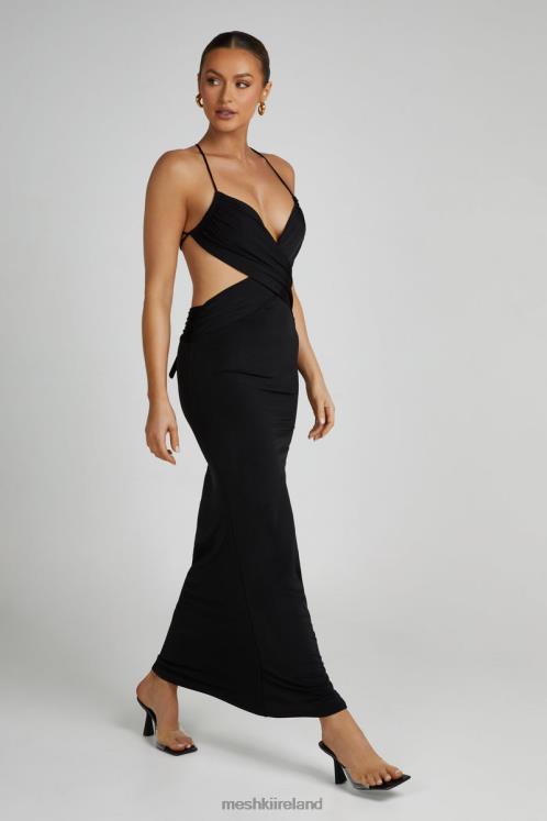 Meshki Indiana Slinky Maxi Dress Clothing Black 6DX22296